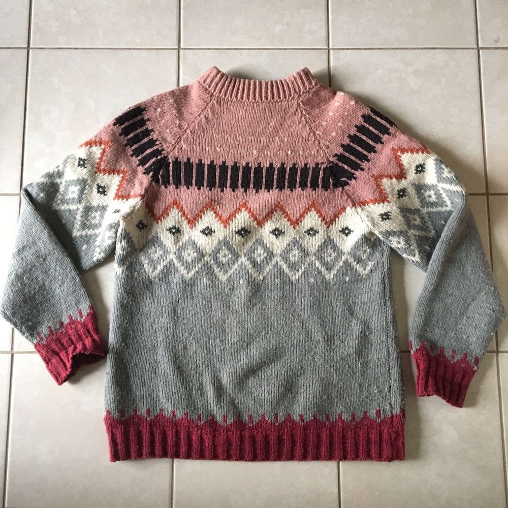 ‼️ SALE ‼️WOOL oversized Peruvian Handknit Sweater